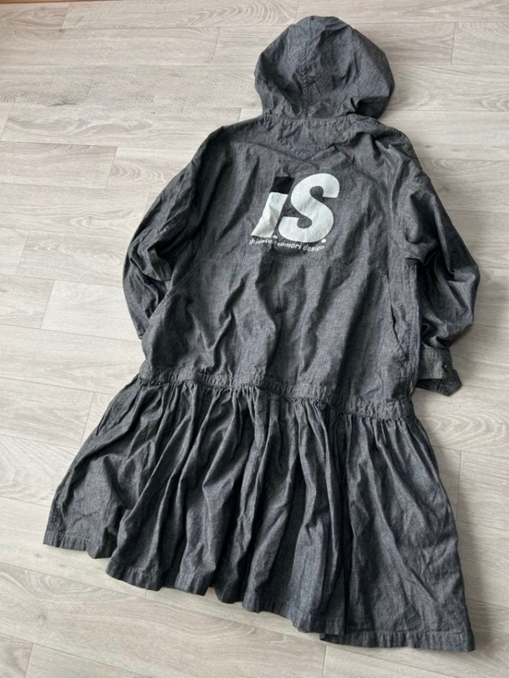RARE grail Issey Miyake Tsumori Chisato Denim Hooded Anorak Dress